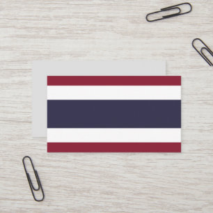 Thailand flag business card