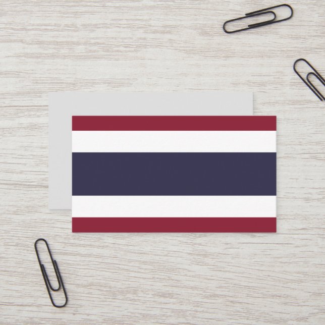 Thailand flag business card (Front/Back In Situ)