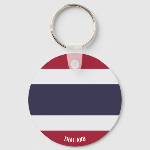Thailand Flag Charming Patriotic Key Ring
