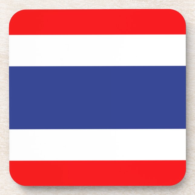 Thailand Flag Coaster (Front)