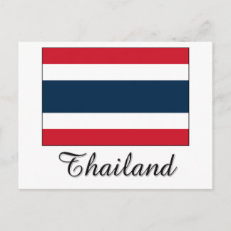Thailand Flag Design Postcard