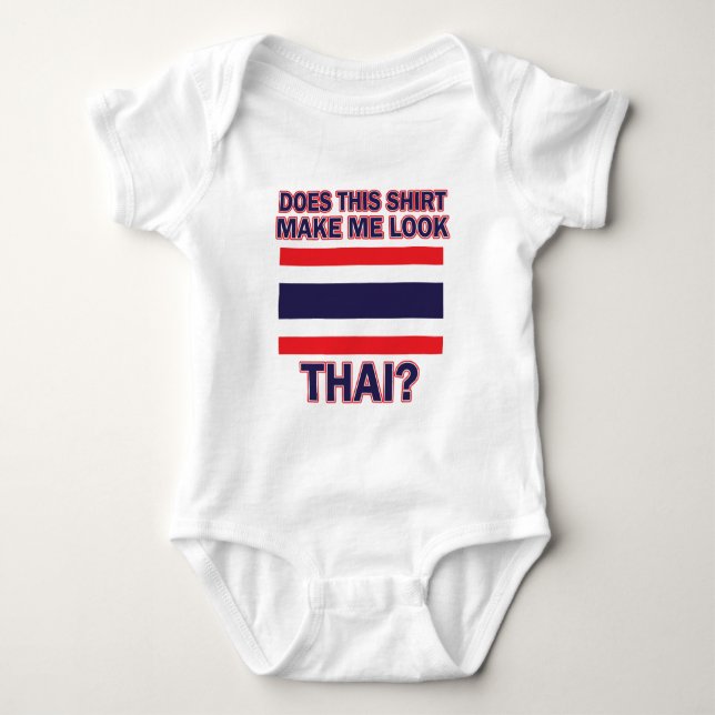 thailand Flag Designs Baby Bodysuit (Front)