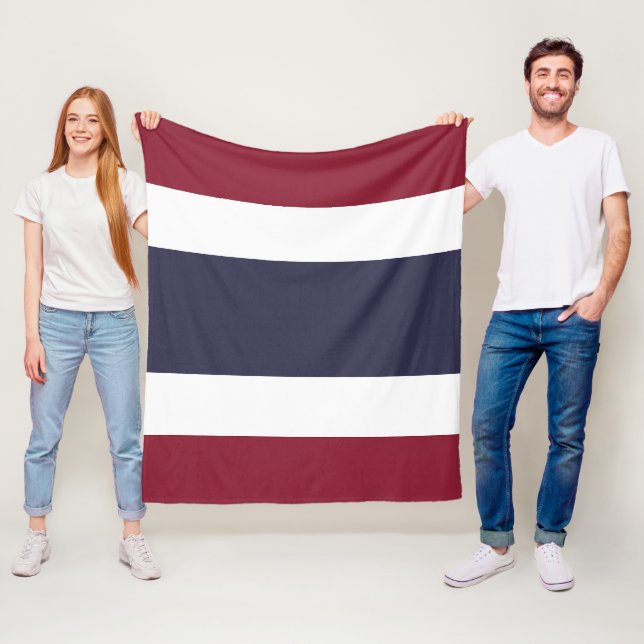 Thailand flag fleece blanket (In Situ)