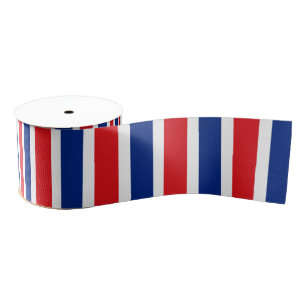 Thailand flag grosgrain ribbon