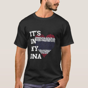 Thailand Flag Heart It's In My DNA Thai Roots Thai T-Shirt