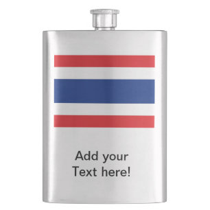 Thailand Flag Hip Flask