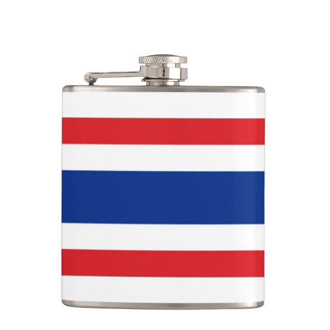 Thailand Flag Hip Flask (Front)