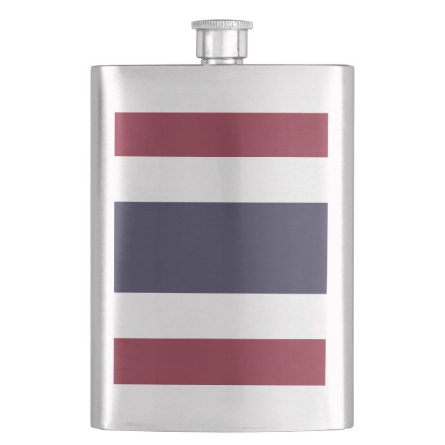 Thailand flag hip flask (Front)