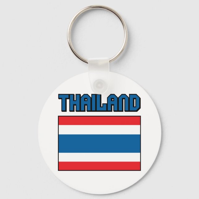 Thailand Flag Key Ring (Front)