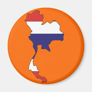 Thailand flag map magnet
