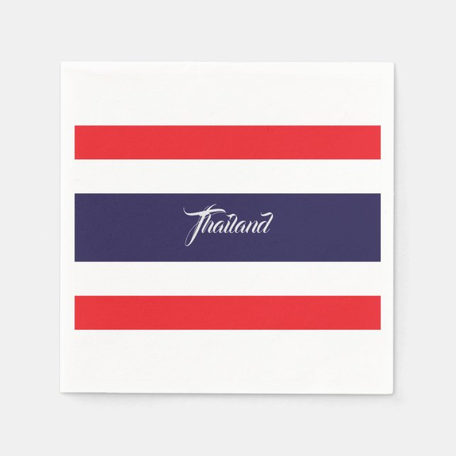 Thailand Flag Napkins (Front)