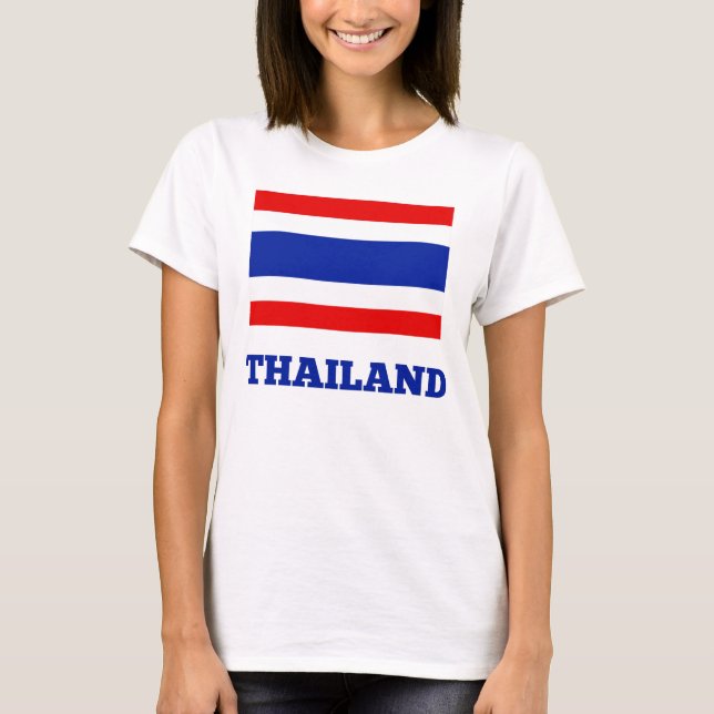Thailand, Flag of Thailand T-Shirt (Front)