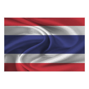 Thailand Flag Photo Print