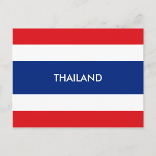 thailand flag postcard