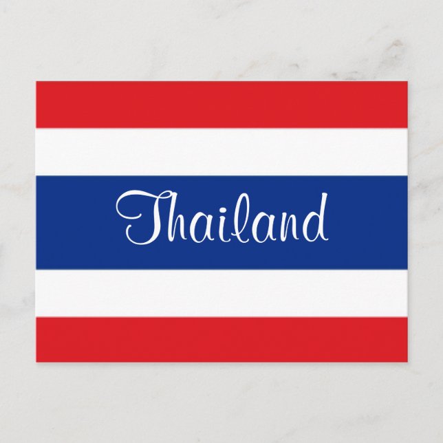 Thailand flag postcard (Front)