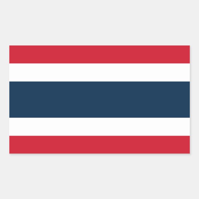 Thailand Flag Rectangle Sticker (Front)
