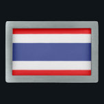 Thailand Flag Rectangular Belt Buckle<br><div class="desc">Flag of Thailand</div>