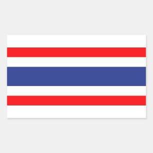 Thailand Flag Rectangular Sticker