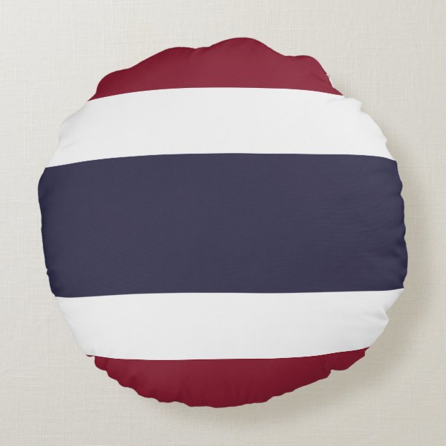 Thailand flag round cushion (Back)