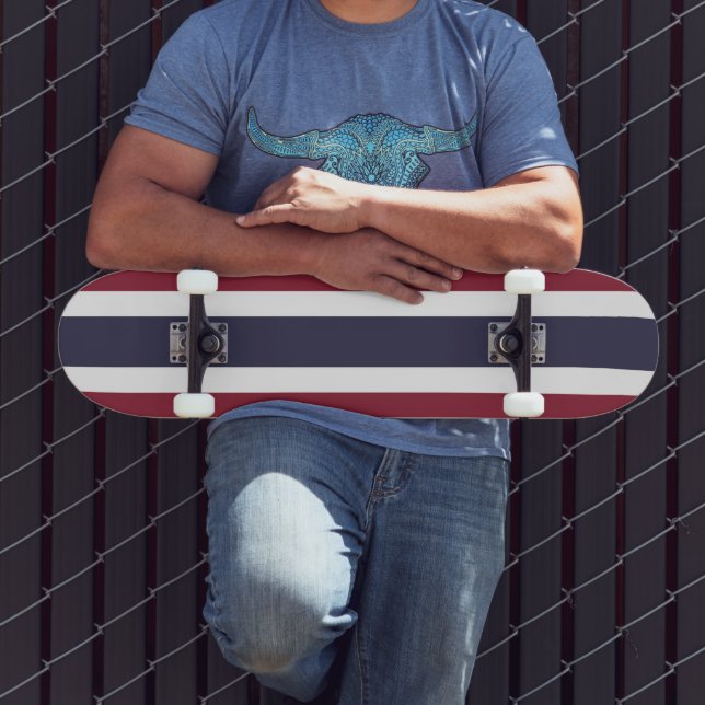 Thailand flag skateboard (Outdoor 3)