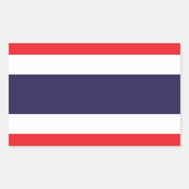 Thailand Flag Stickers* Rectangular Sticker (Front)