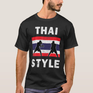 Thailand Flag Thai Boxing Club Vintage T-Shirt