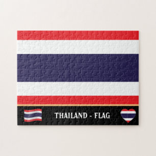 Thailand Flag & Thai country / Thailand Jigsaw Puzzle