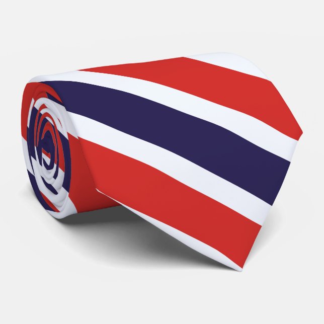 Thailand flag tie (Rolled)