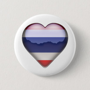 Thailand Heart 6 Cm Round Badge
