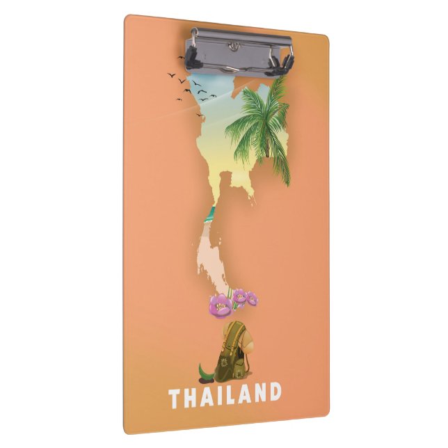Thailand illustrated map clipboard (Right)