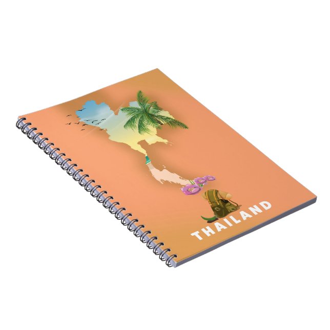 Thailand illustrated map notebook (Right Side)