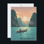Thailand Khao Sok National Park Travel Postcard<br><div class="desc">The binturong (Arctictis binturong), also known as the bearcat, is a distinctive mammal native to Southeast Asia, including Thailand's Khao Sok National Park. As the largest member of the Viverridae family, binturongs are arboreal and primarily nocturnal, making them elusive to spot in the wild. In Khao Sok, they inhabit the...</div>