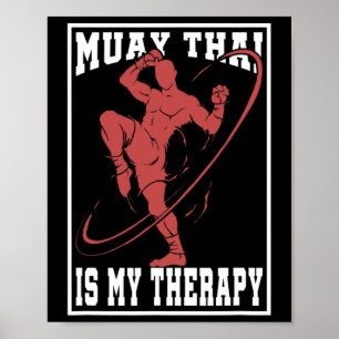 Thailand Kickboxing Martial Arts Fighter Gift Muay Poster