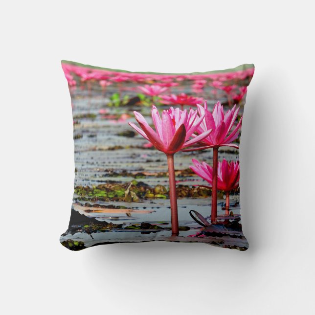 Thailand - Kumphawapi Lotus Lake Cushion (Front)