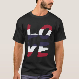 Thailand Love Flag Vacation Travel Asia T-Shirt