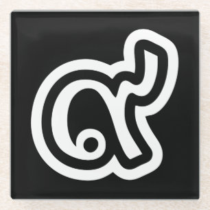 Thailand Lucky Number 9 / Nine / ๙ (Gao/Kao) Tha Glass Coaster