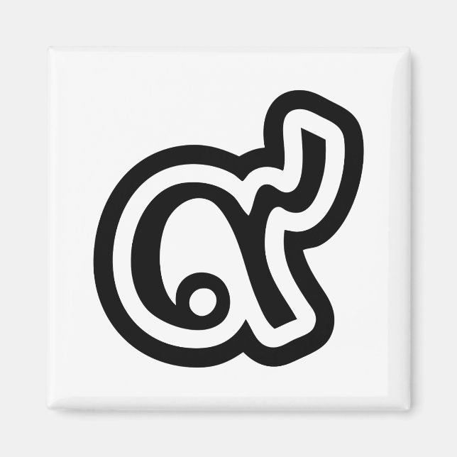 Thailand Lucky Number 9 / Nine / ๙ (Gao/Kao) Thai Magnet (Front)