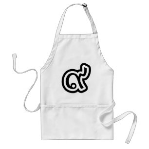 Thailand Lucky Number 9 / Nine / ๙ (Gao/Kao) Thai Standard Apron