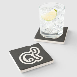 Thailand Lucky Number 9 / Nine / ๙ (Gao/Kao) Thai Stone Coaster