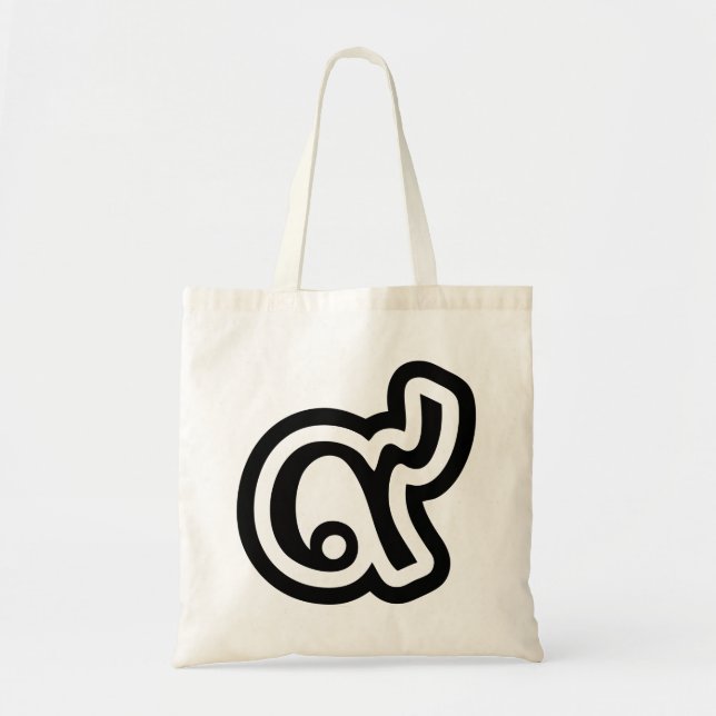 Thailand Lucky Number 9 / Nine / ๙ (Gao/Kao) Thai Tote Bag (Front)