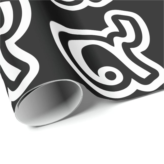 Thailand Lucky Number 9 / Nine / ๙ (Gao/Kao) Thai Wrapping Paper (Roll Corner)