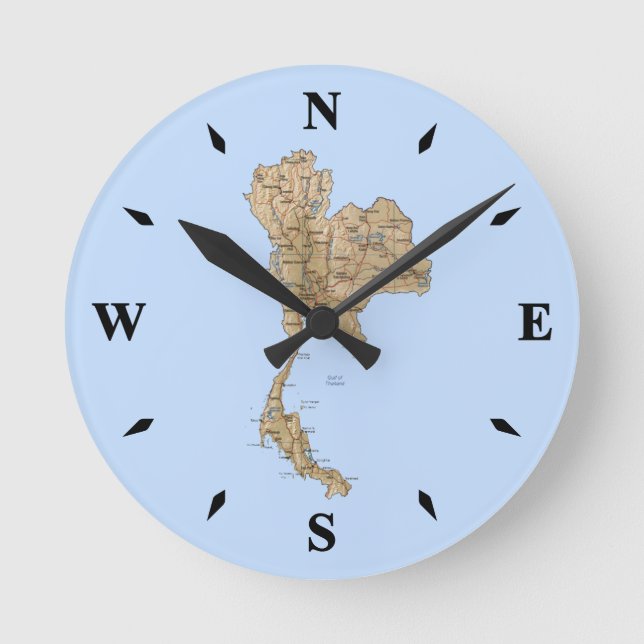 Thailand Map Clock (Front)