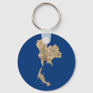 Thailand Map Keychain