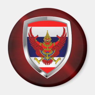 Thailand Metallic Emblem Magnet
