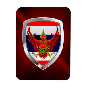 Thailand Metallic Emblem Magnet