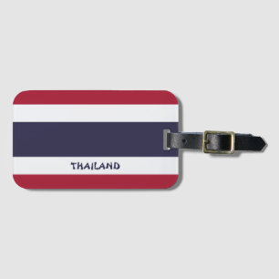 Thailand National Flag Patriotic Luggage Tag