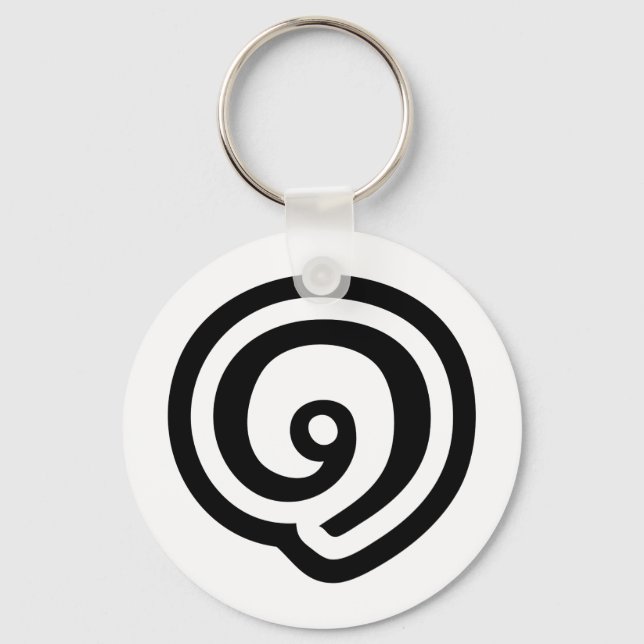 Thailand Number 1 / One / ๑ (Nueng) Thai Language Key Ring (Front)