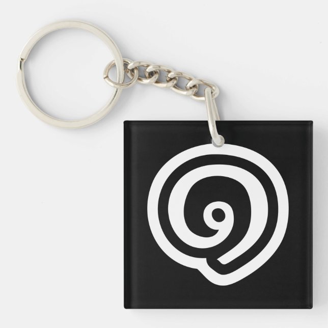 Thailand Number 1 / One / ๑ (Nueng) Thai Language Key Ring (Front)