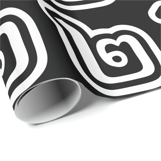 Thailand Number 2 / Two / ๒ (Song) Thai Script Wrapping Paper (Roll Corner)