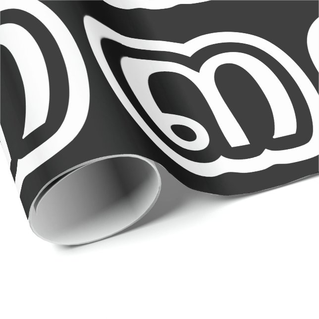 Thailand Number 3 / Three / ๓ (Sam) Thai Script Wrapping Paper (Roll Corner)